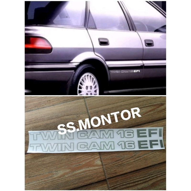 STIKER TWIN CAM 16 EFI COROLLA TWINCAM
