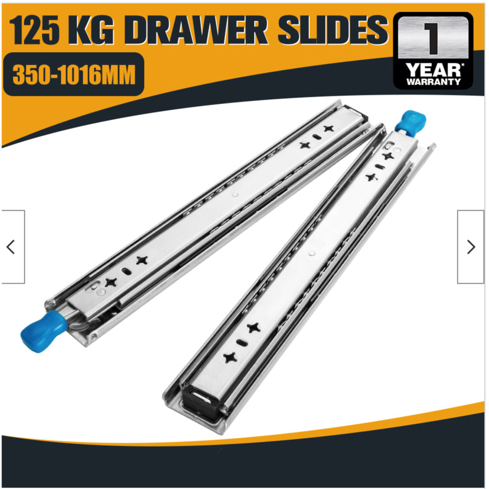 Heavy Duty Drawer Slide With Lock Rel Laci kunci 40 60 90 100cm 125kg