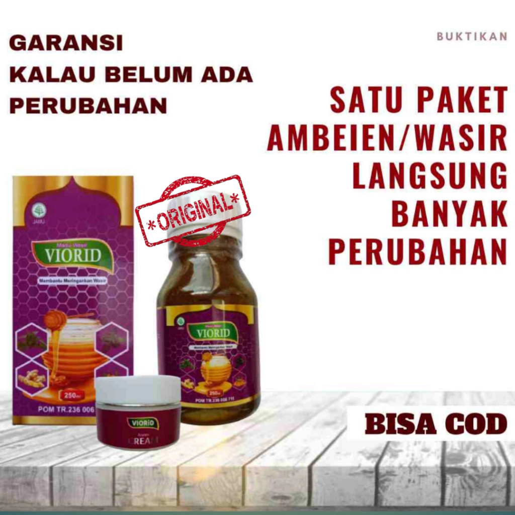 Obat Wasir Ambeien Paling Ampuh Madu Viorid Obat Ambeyen Herbal Stadium  2 3 4 Benjolan BAB Berdarah