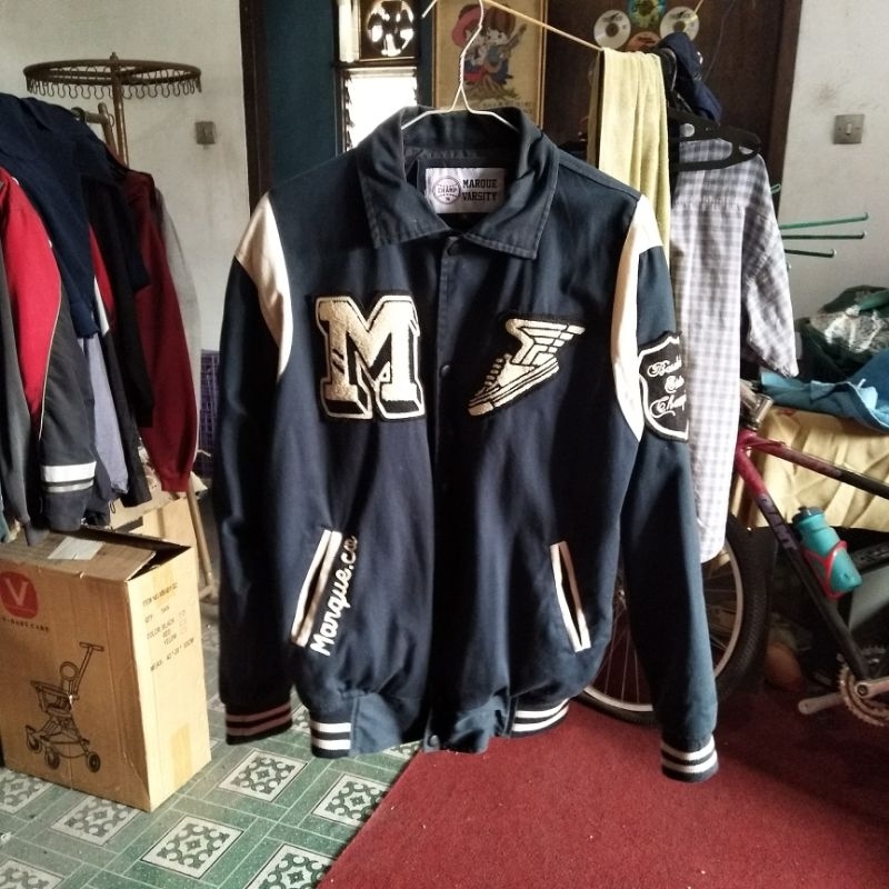 MARQUE.CO BASEBALL VARSITY JACKET Ukuran M (Preloved)