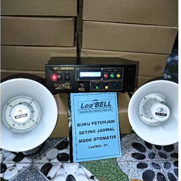bell sekolah otomatis kecil 2 speaker