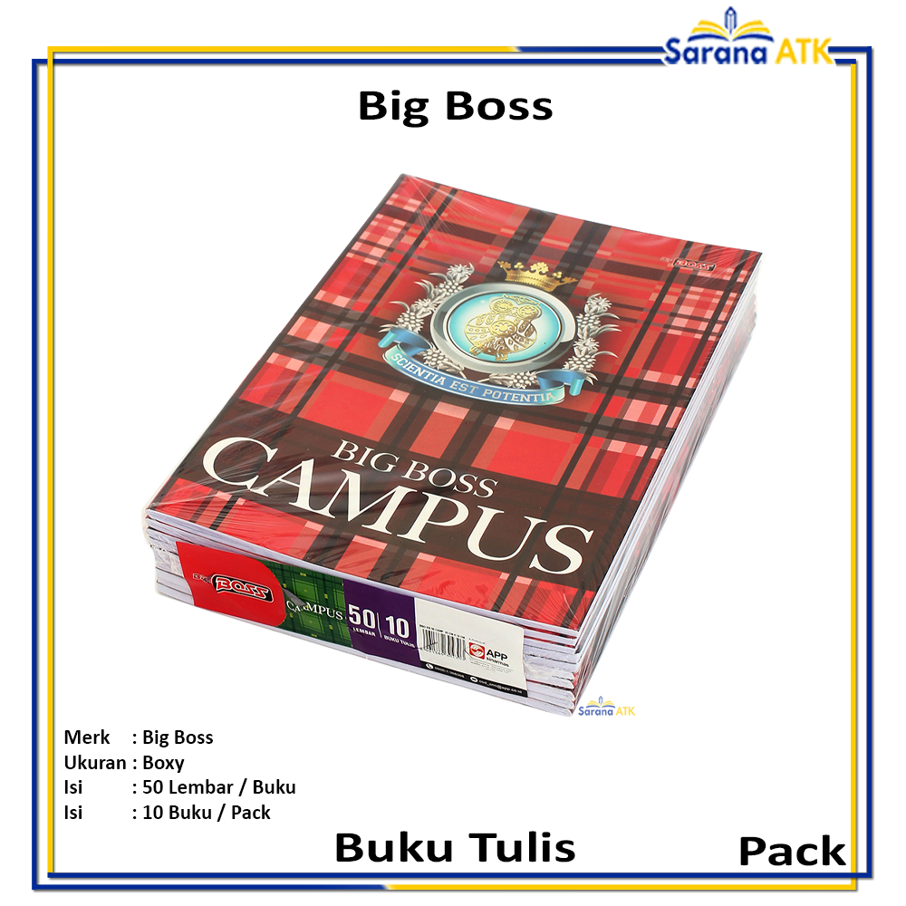 

Big Boss – Buku Tulis Campus 50 Lembar – Pack