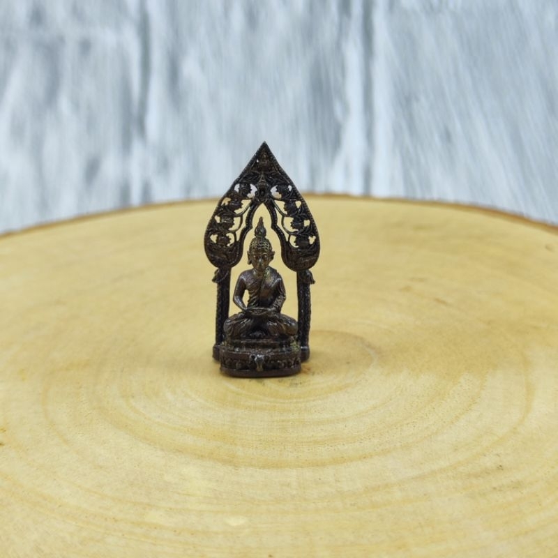 PATUNG BUDDHA LAYAR KUNINGAN MINI