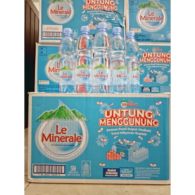 

Bintara Le Minerale Botol 600ml x 24 Air Mineral 1 Dus Lemin Bekasi