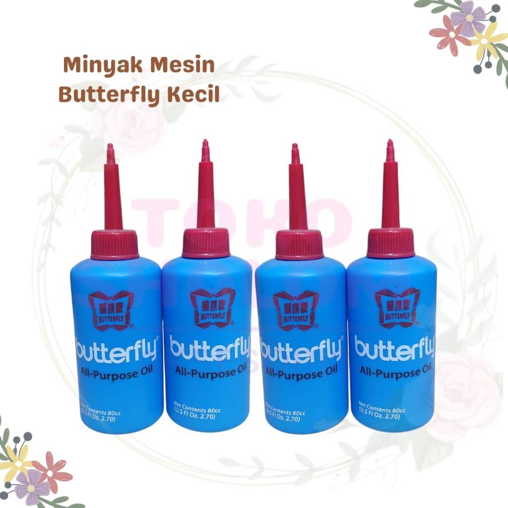 MINYAK BUTTERFLY KECIL/MINYAK PELUMAS MESIN JAHIT/MINYAK MESIN JAHIT