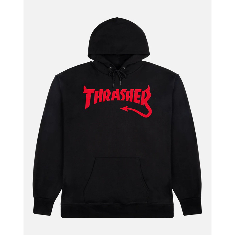 Thrasher Hoodie Diablo - Black