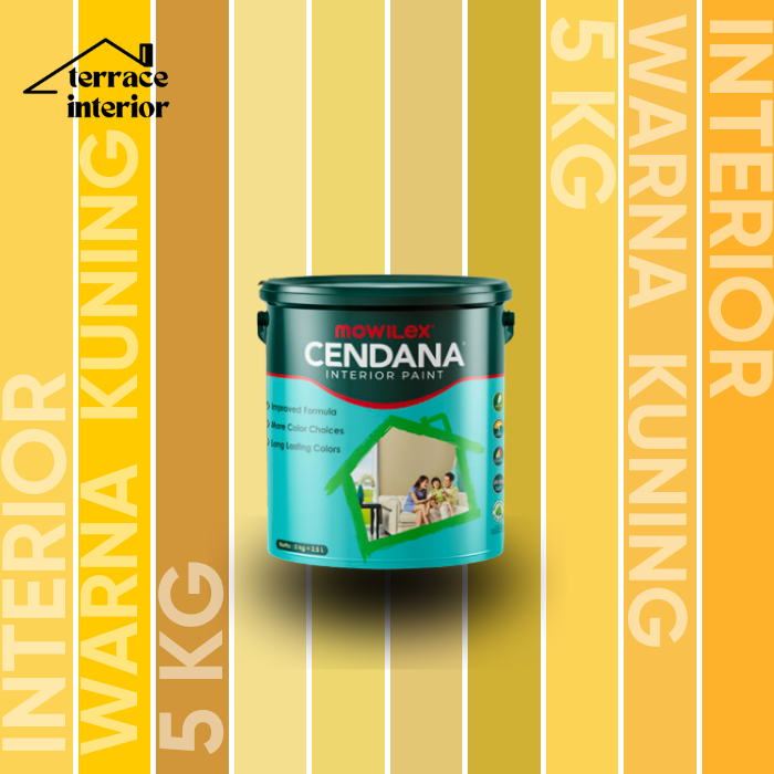 Cat Tembok Mowilex Cendana Interior Warna Kuning 5 kg