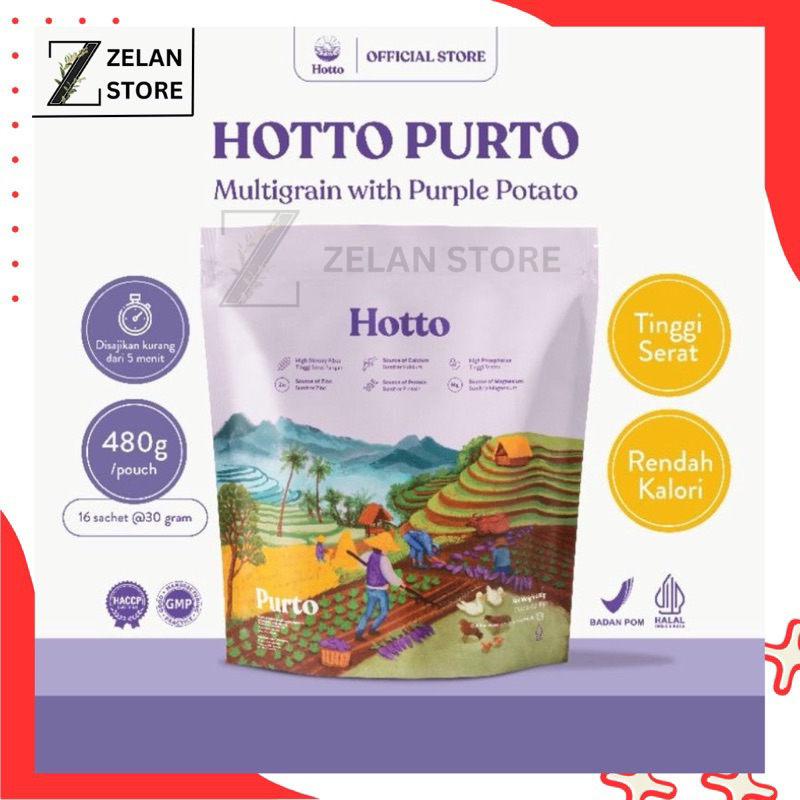 

ORIGINAL [READY Siap Kirim] Hotto Purto Multigrain with Purple Potato