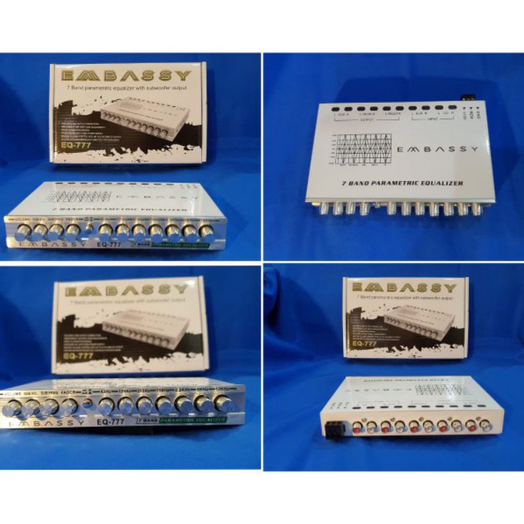 Parametric Preamp Embassy EQ777 7 band Equalizer y Terlaris