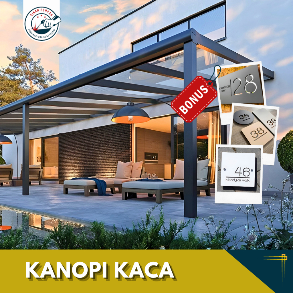 Kanopi Kaca Tempered - Kanopi Kaca Laminated