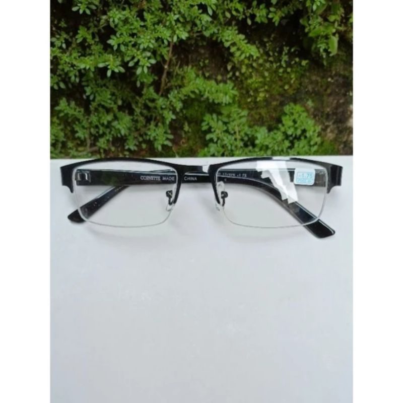 Kacamata Minus Gantung Setengah / Kacamata Frame Besi Untuk Pria dan Wanita