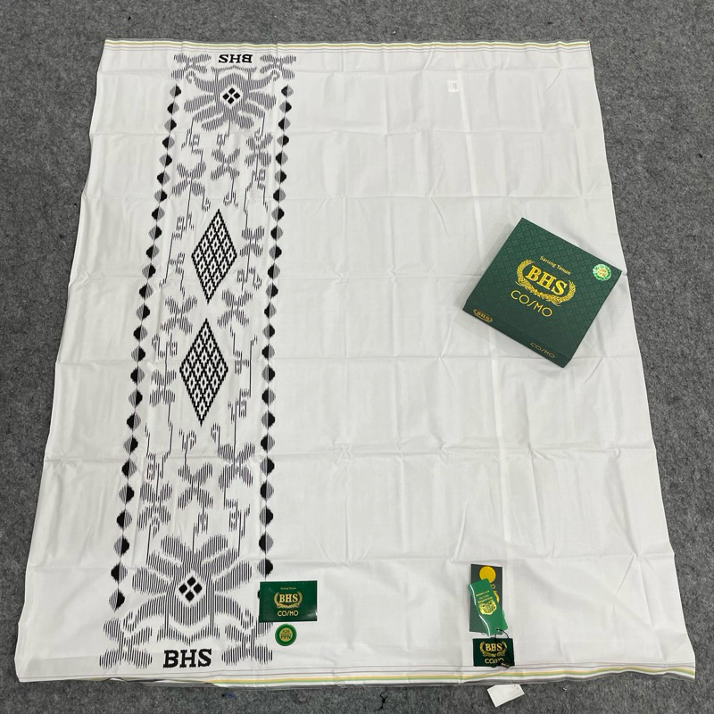 Sarung BHS Cosmo Polos Putih