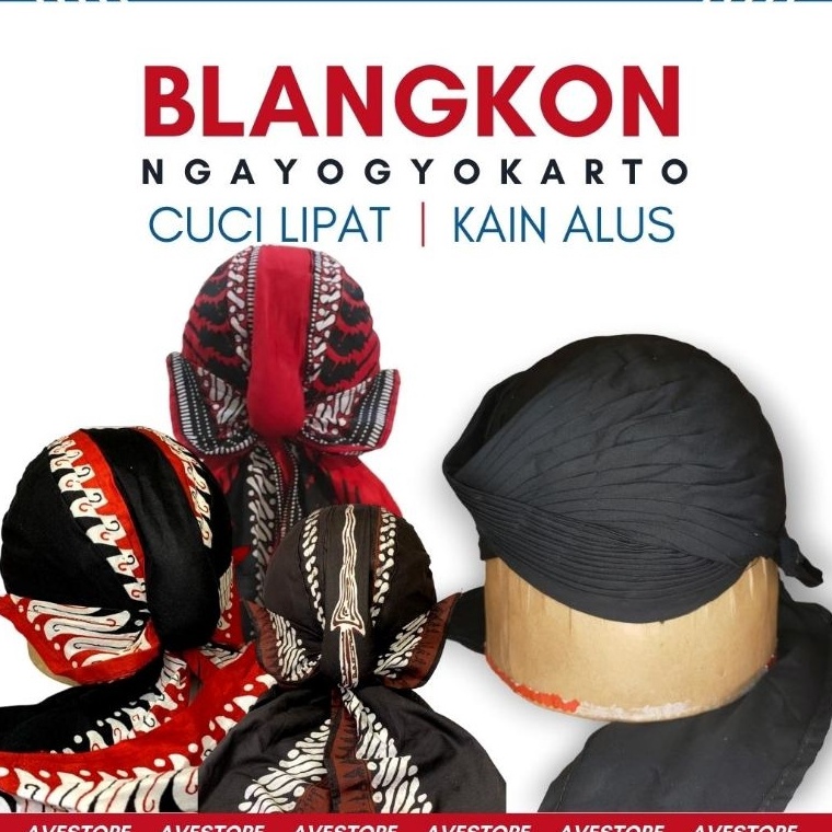 ART Q79G Blangkon Alusan Sliwir Blangkon Jogja cuci lipat kain alus