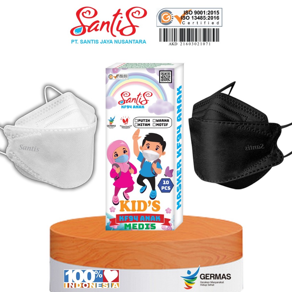 Masker KF94 Anak SANTIS (Isi 50 pc)