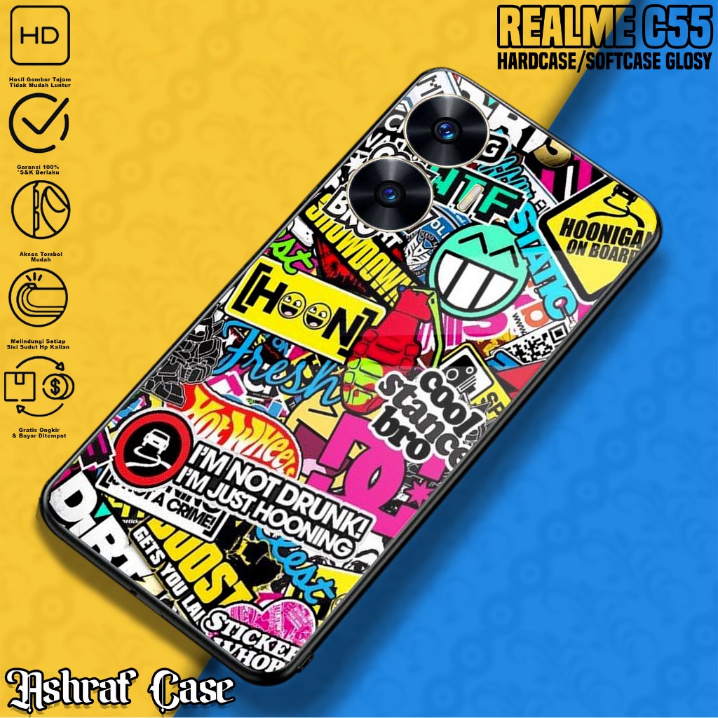 Case Realme C55 - Casing Realme C55 Terbaru ( GRAFF ) Kesing Hp Realme C55 - Silikon Realme C55 - Ca