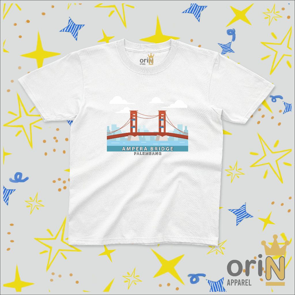 Baju Anak Pakaian Anak Laki Laki dan Perempuan Kaos Distro PALEMBANG AMPERA