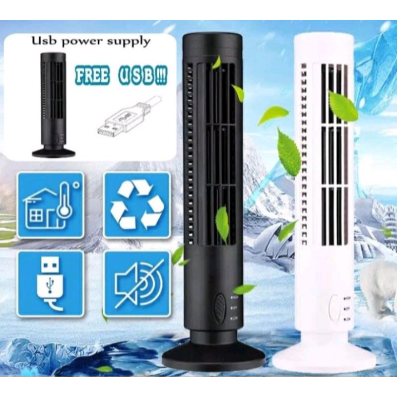 Tower Fan USB OLL-5007 AC Mini AC portable tanpa baling Air Cooler Murah