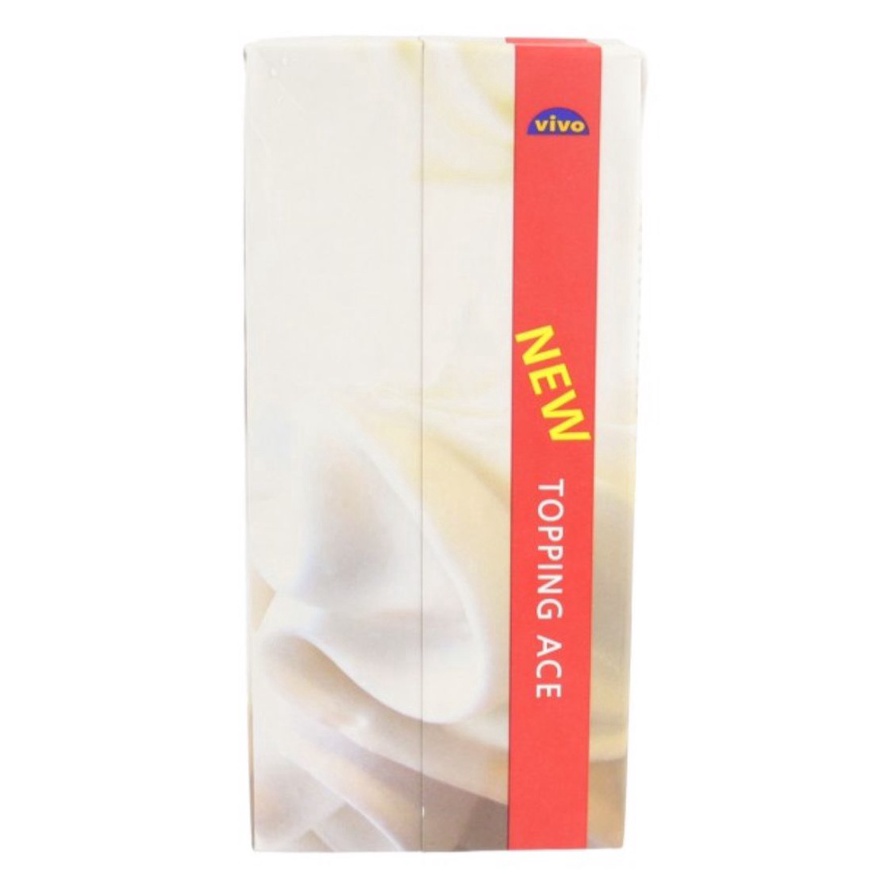 

GROSIR Vivo Topping Ace Whipping Cream 1Ltr 11gr Topping Gosend Grab