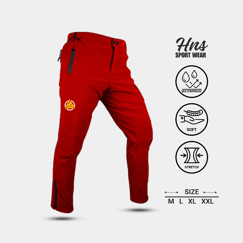 celana panjang sepeda mtb bmx pria outdoor pants-celana panjang sepda bmx mtb casual - putih