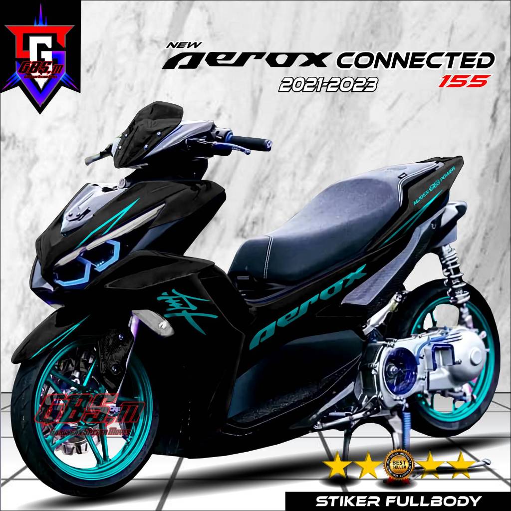 Decal Aerox Stiker All New Aerox 155 Connected 2021 2022 2023 Fullbody Stiker variasi Modifikasi