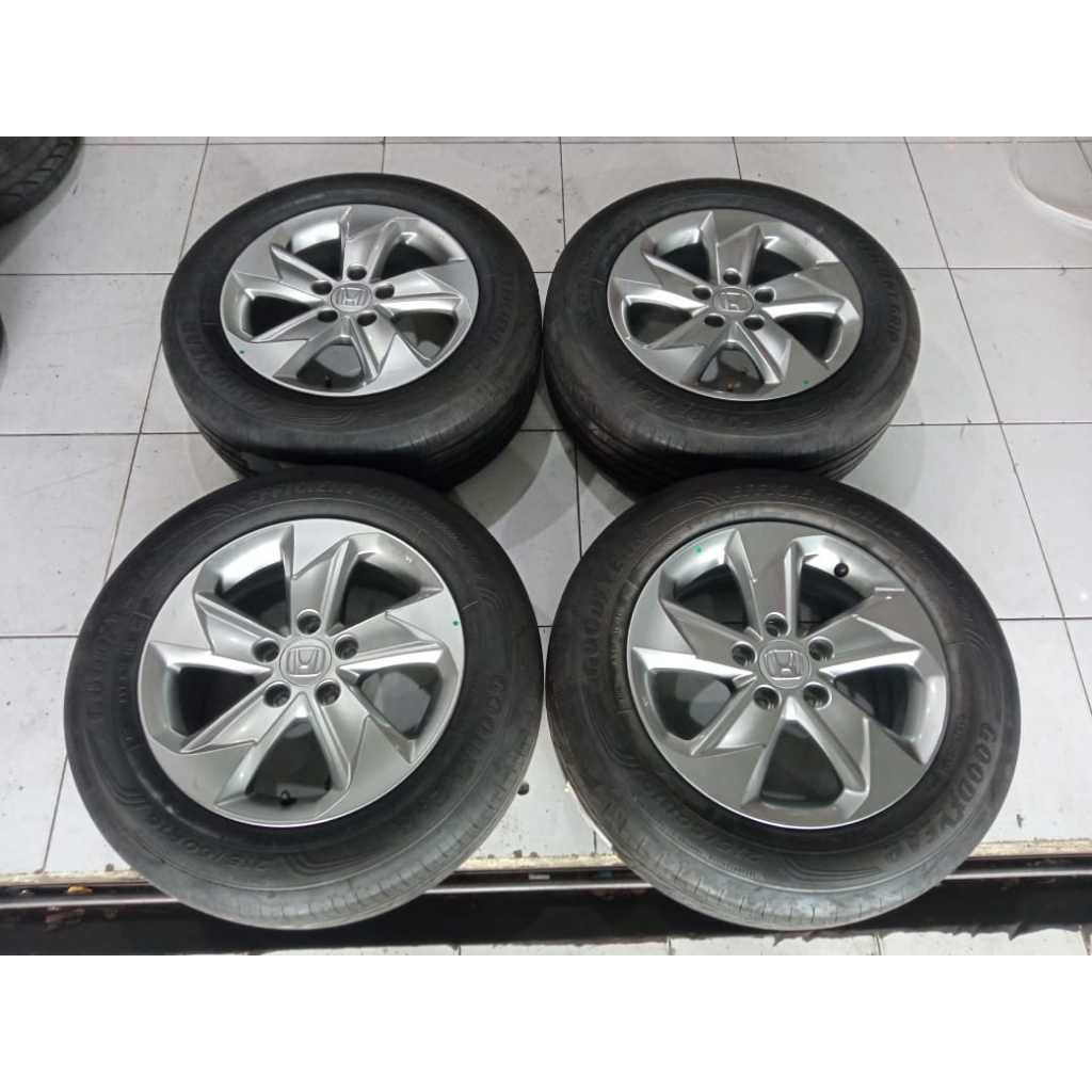 VELG OEM MOBIL COPOTAN HONDA BRV 2022 RING 16 LEBAR 7 PCD 5X114 SILVER BAN 215 60 R16