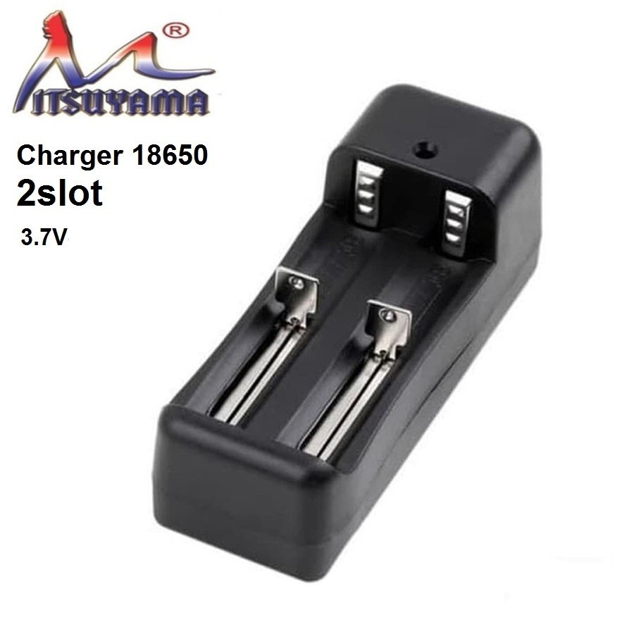 Charger Baterai 18650 2 Slot 1 Slot Mitsuyama Casan batre 18650 Casan batre 2 slot Casan batre 1 slo