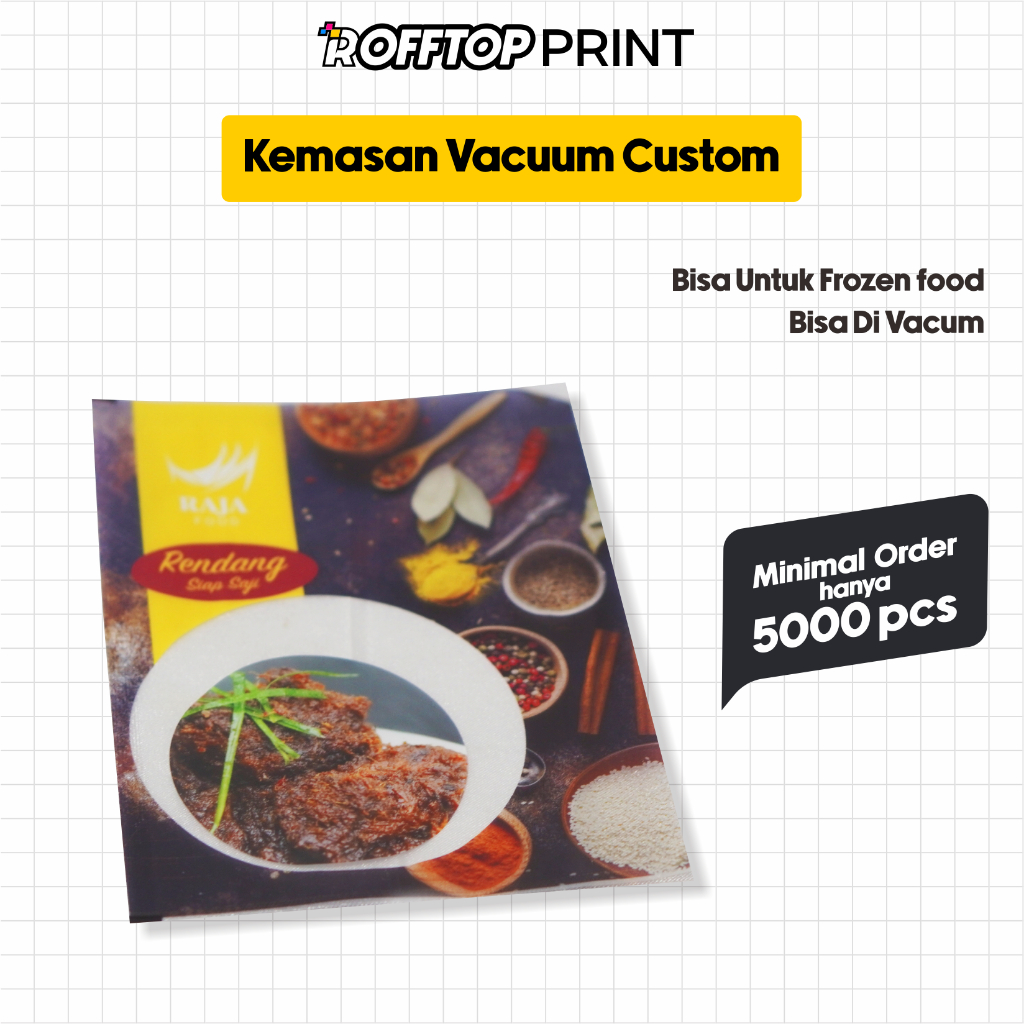 KEMASAN FOZEN FOOD CUSTOM / PLASTIK VACUM CUSTOM UKURAN BISA REQUEST