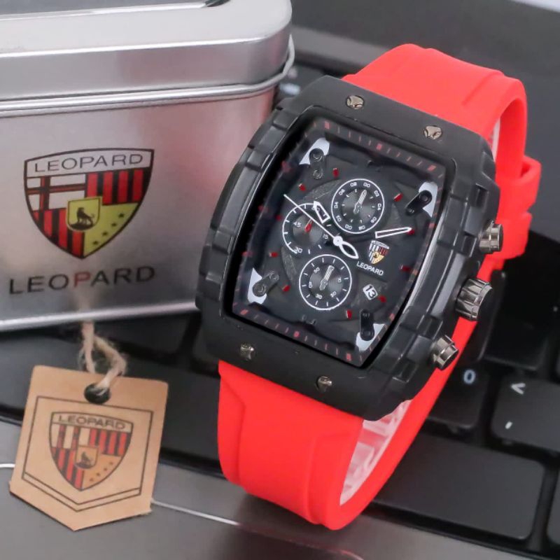 Jam tangan Leopard 8018 original