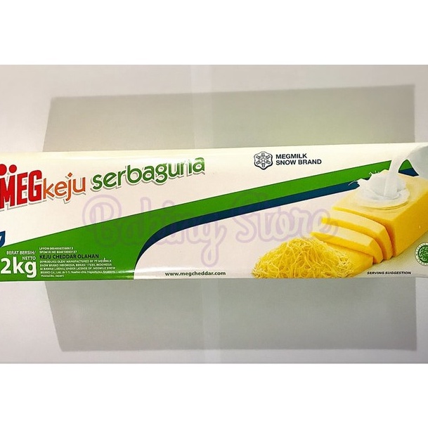 

TERBARU Keju Cheddar Meg Serbaguna 2kg