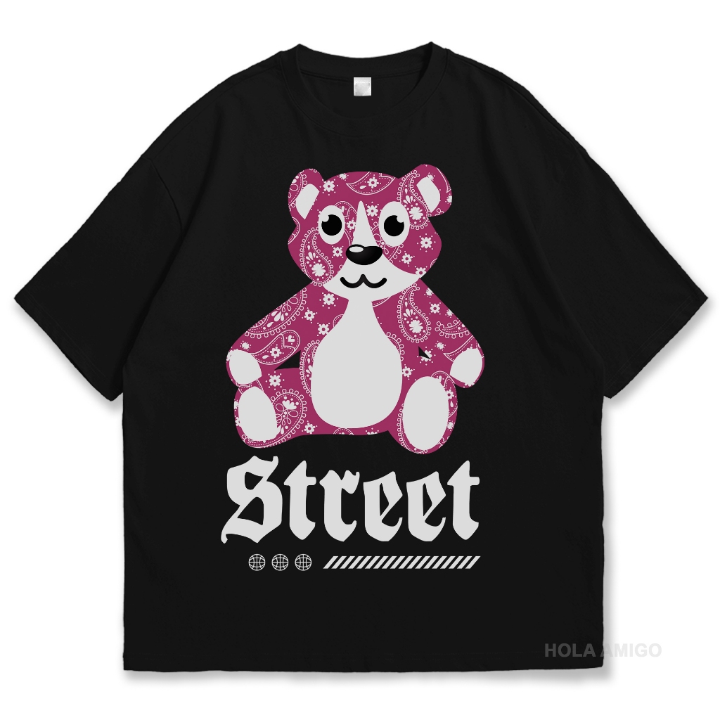 Kaos / Baju Distro Streetwear Teddy Bear Street