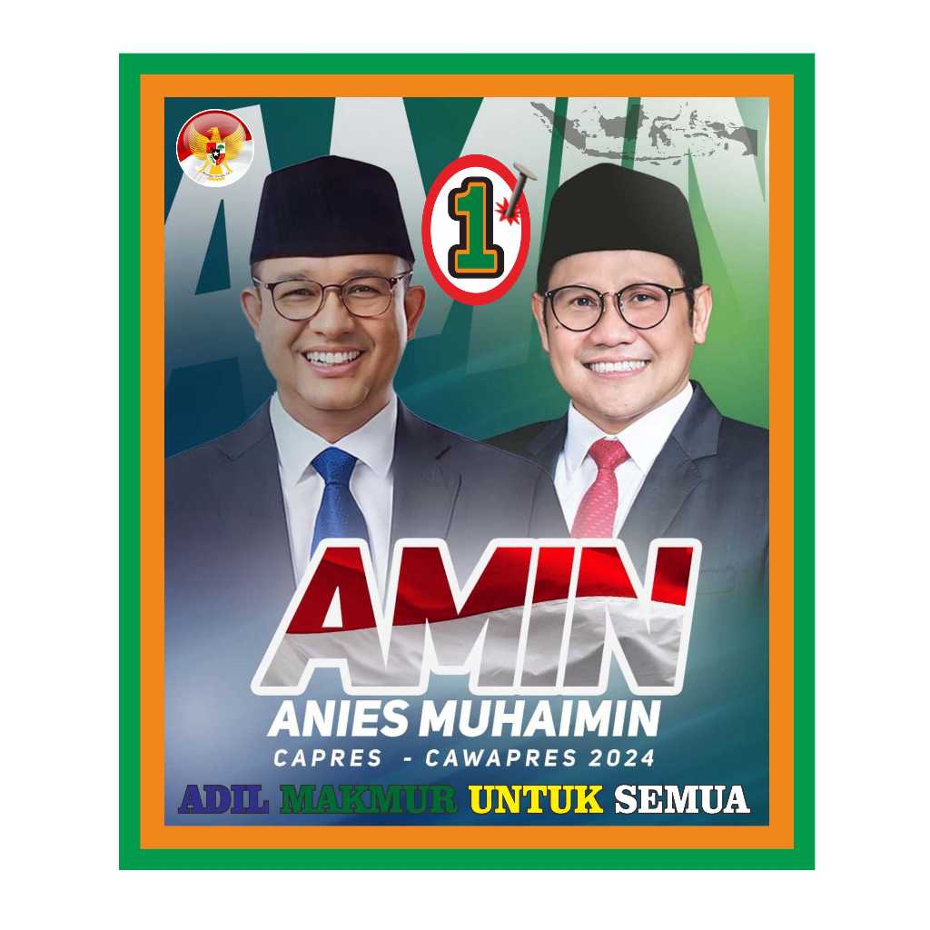 

Stiker Anies Muhaimin model 1, ukuran 9 x 11 cm Rp. 300/pcs. Minimal Order 100pcs = Rp.30rb Langsung Kirim