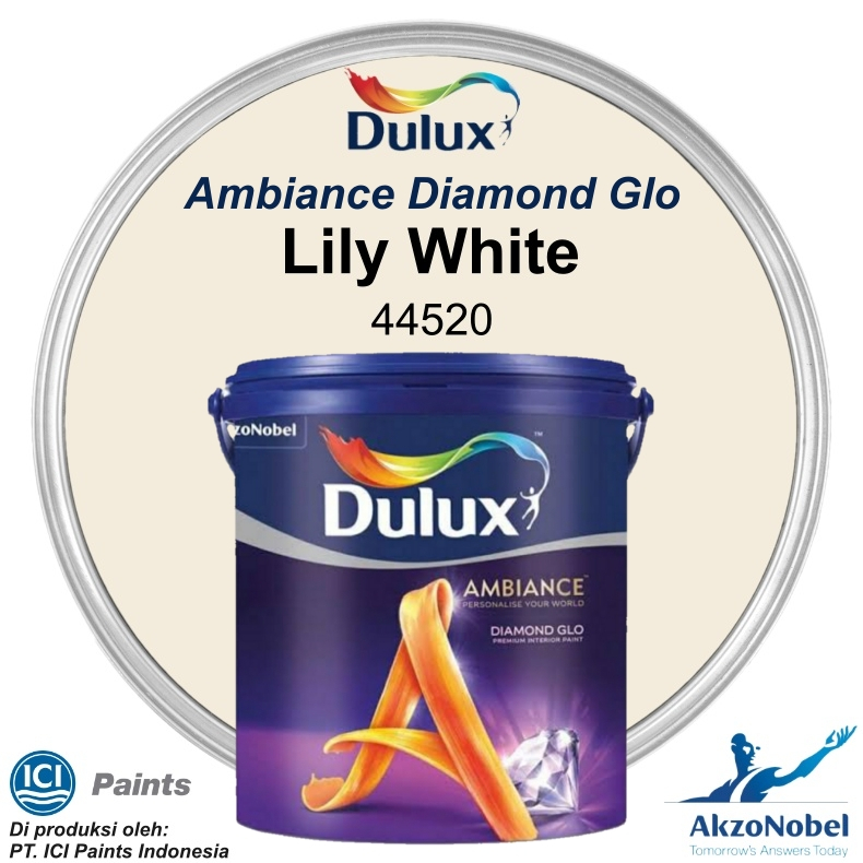 CAT DULUX AMBIANCE DIAMOND GLO 20 LT - LILY WHITE 44520