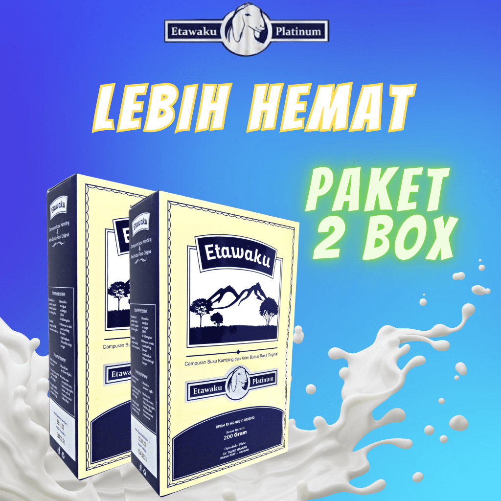 

2 Box Etawaku Platinum Susu Kambing Etawa untuk Mengobati Asma dan Sesak Nafas