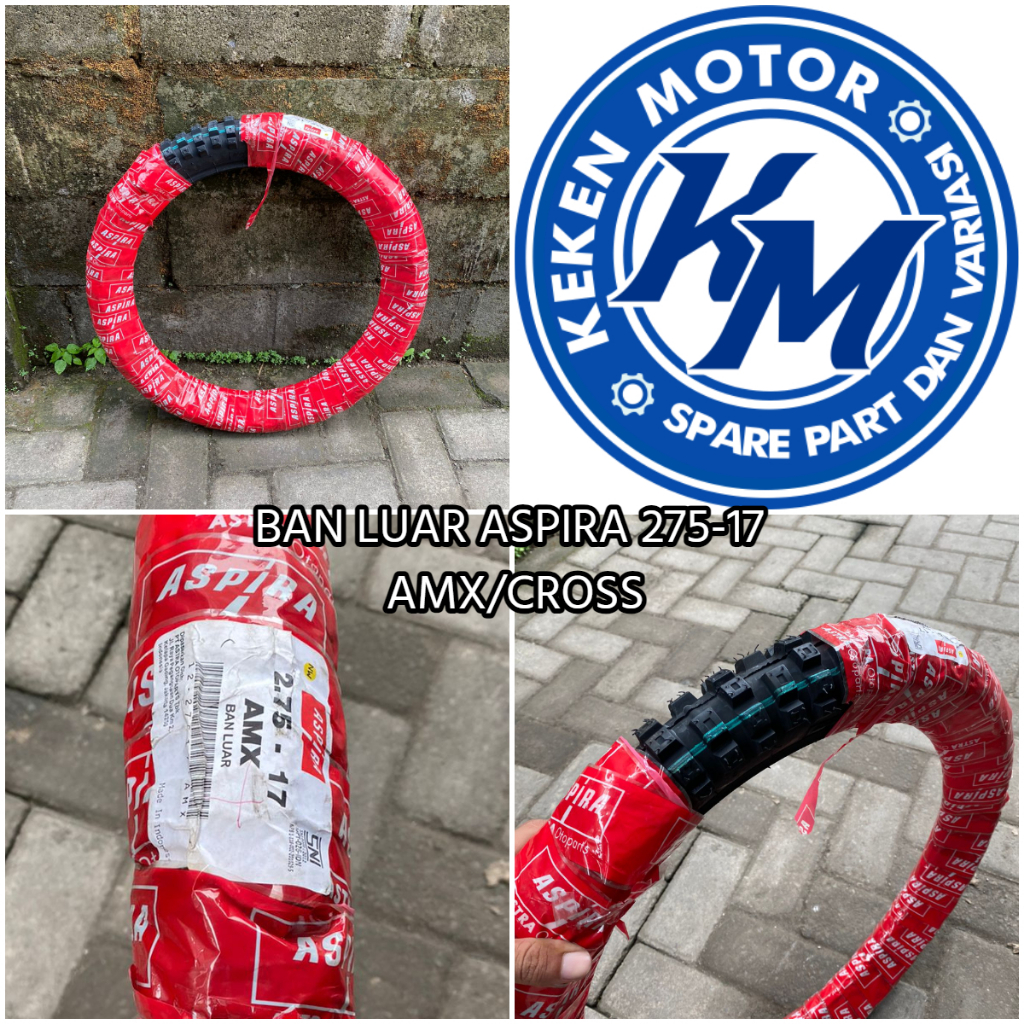 BAN LUAR ASPIRA 275-17 CROSS || BAN LUAR BEBEK RING 17 ASPIRA 275-17 CROSS TUBETYPE