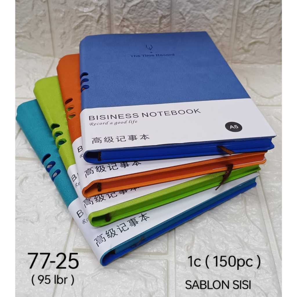 

buku agenda seminar the time record note book isi 95 lembar sisi warna selipan pena adam