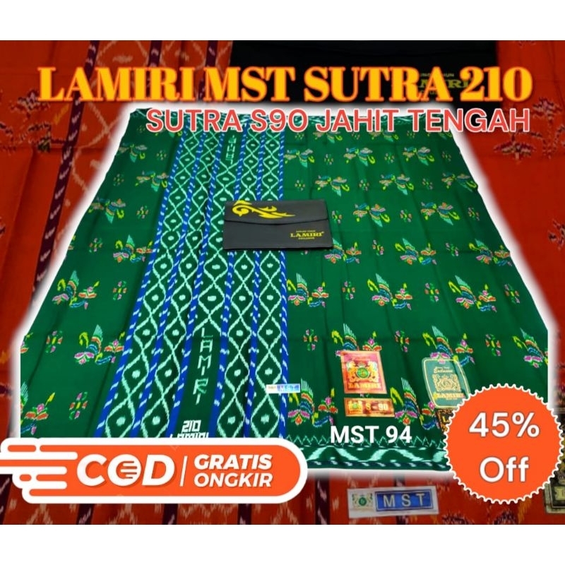 Sarung Lamiri Sutra Kembang MST S90 Sutra Mercerized 210 Termurah