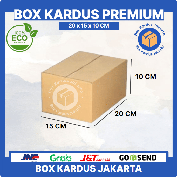 

KARDUS BOX JAKARTA POLOS Uk. 20x15x10 CM