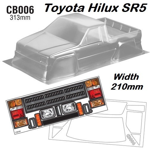 Team C Toyota Hilux SR5 1/10 Clear Body Shell Rc Adventure