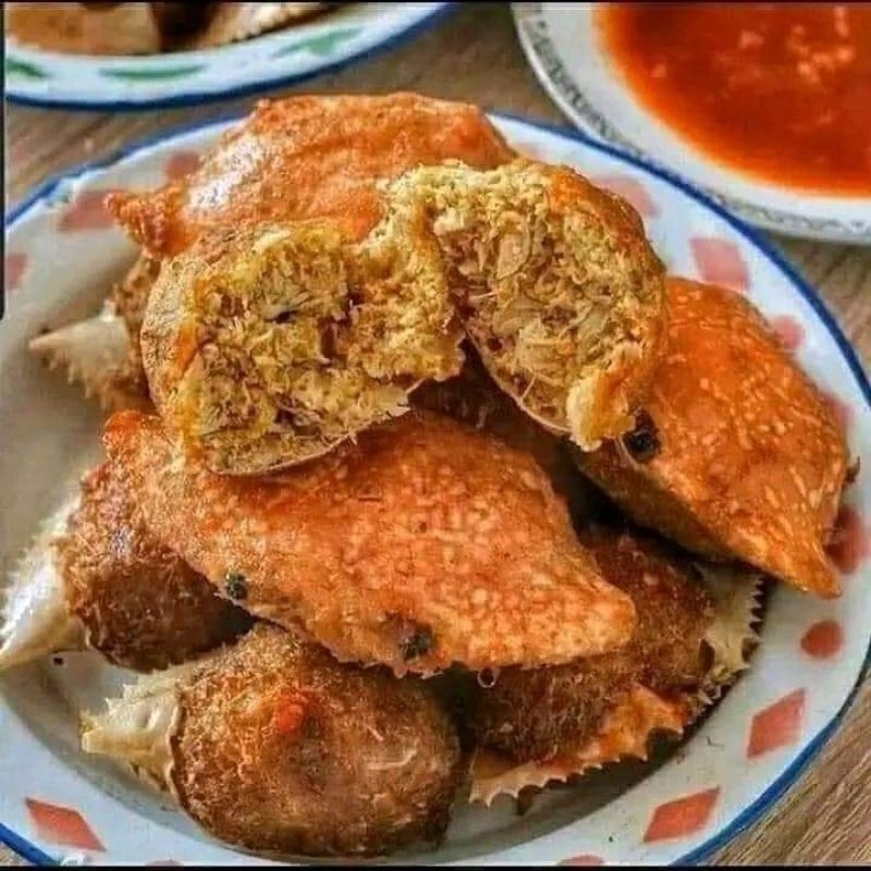 Ketam isi telur rajungan / ketam rajungan isi 6pcs / kepiting buncit presto