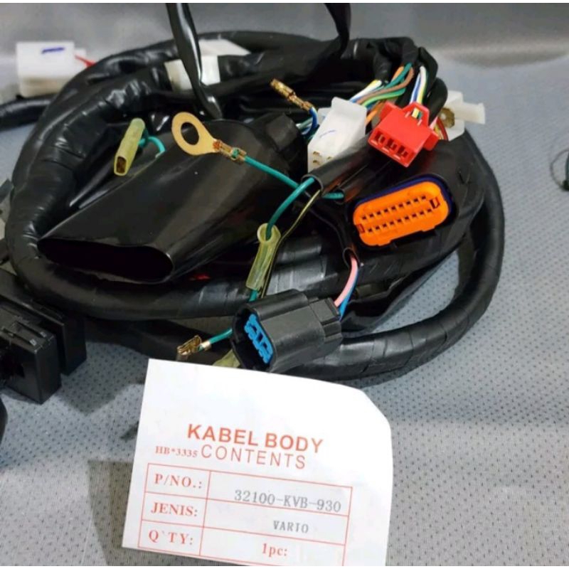 KABEL BODI VARIO 110 KVB KARBU/ KBL BODY SET+SOKET AKI HONDA VARIO 110 KARBU VARIO CBS VARIO TECHNO 