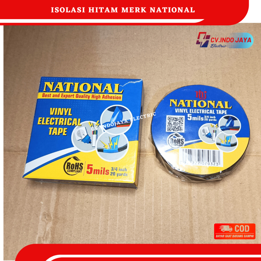 Isolasi hitam merk national