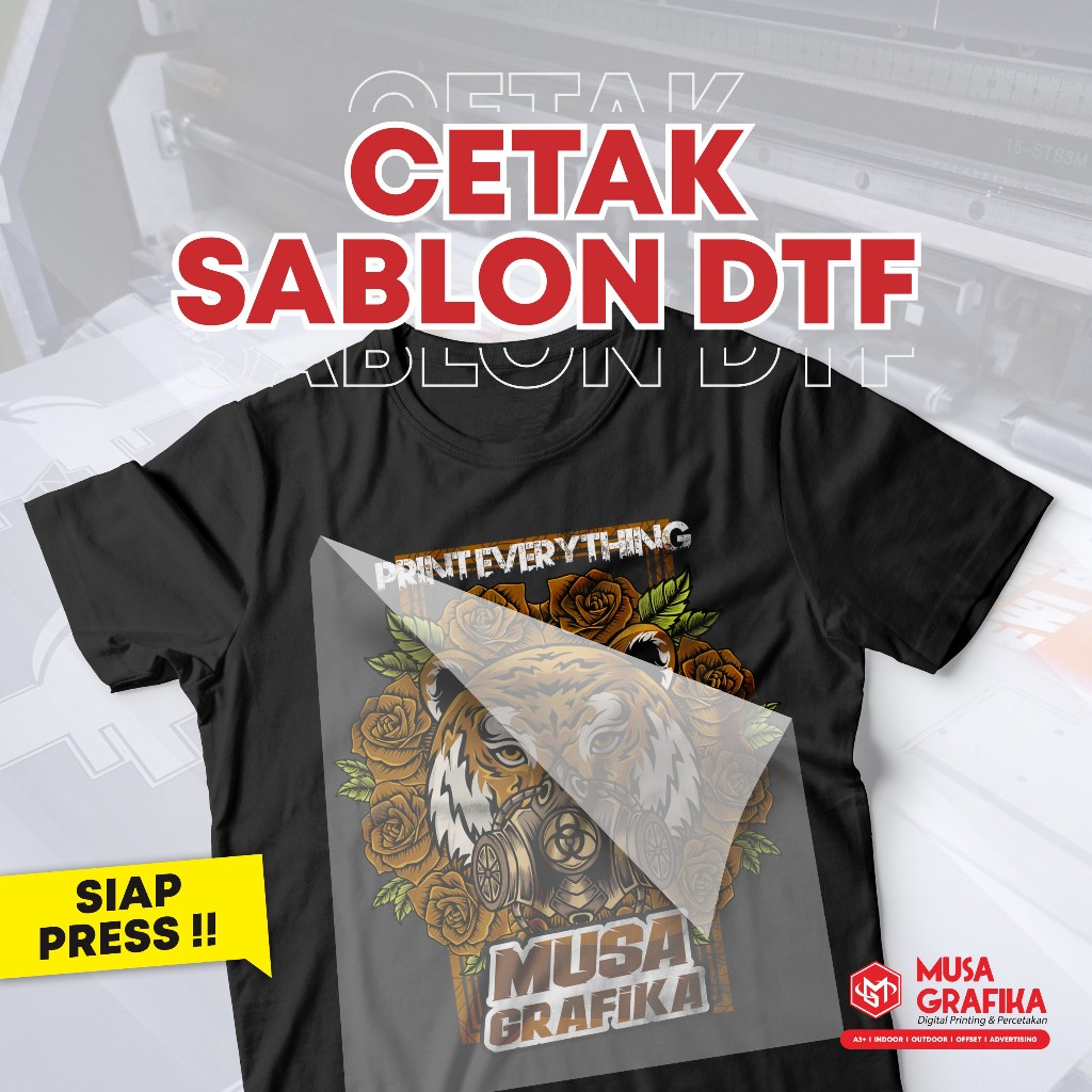 

*KHUSUS FILE SIAP CETAK* Sablon DTF Lebar 60cm | Sablon Setrika | Bergaransi