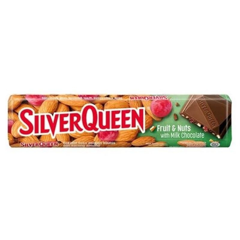 

Silverqueen milk chocolate fruit & nuts 25gr