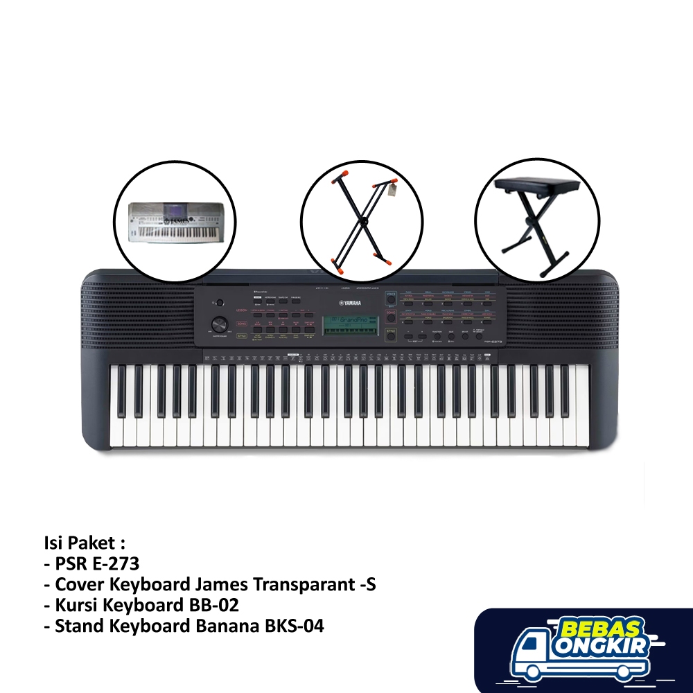 Paket Premium Keyboard PSR E273 / PSR E 273 / Keyboard Yamaha PSR-E273