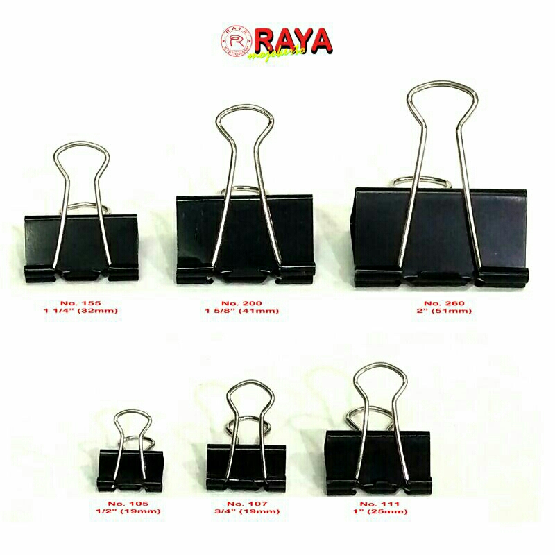 Penjepit Kertas Binder Clip Hitam