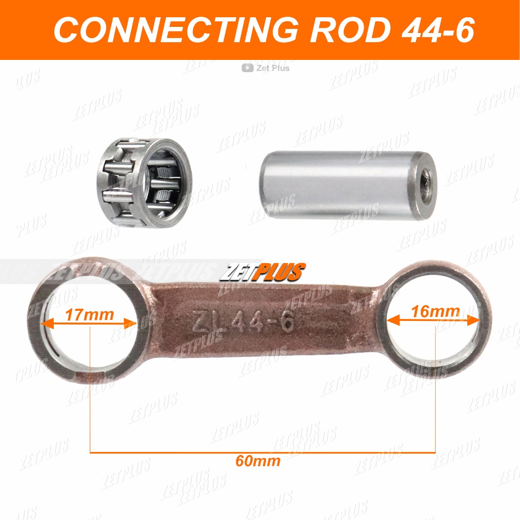 STANG SEHER CONNECTING ROD MINIMOTO 50 CC / ConRod ZL 40-6 44-6 setang seker piston Mini Trail-cross