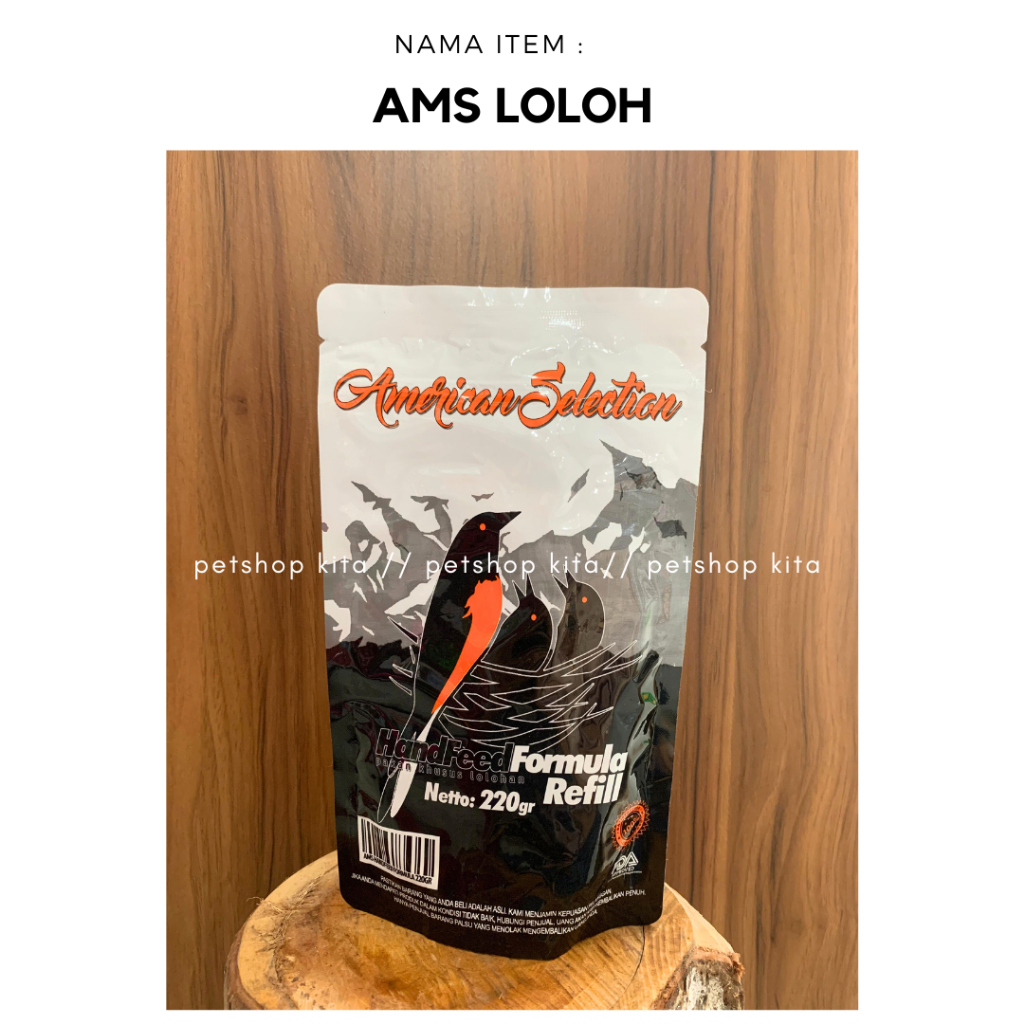 AMS LOLOH HANDFEED PAKAN KHUSUS LOLOHAN ANAKAN BURUNG MURAI BATU KACER 220GR