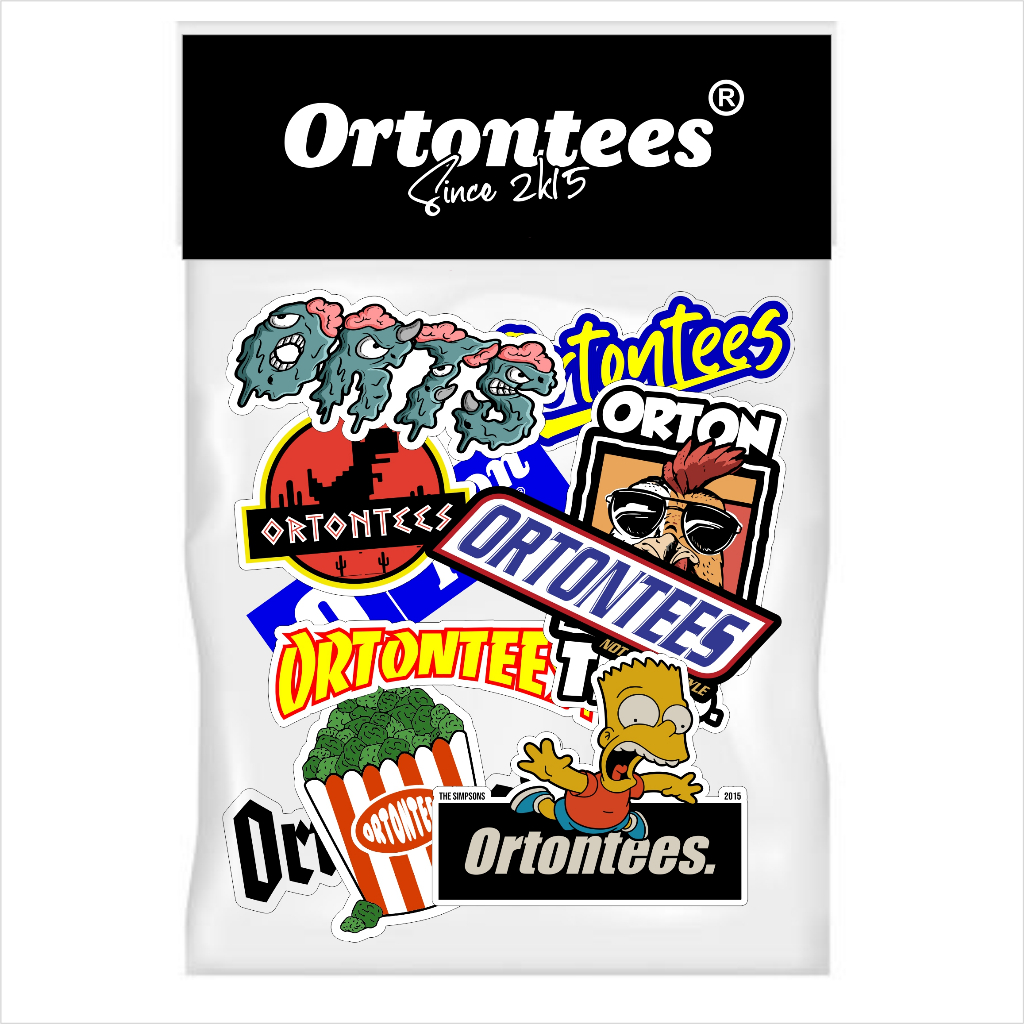 

STICKER PACK ORTONTEES VOL 1 isi 10 Sticker Brand Distro Vinyl Glossy cutting