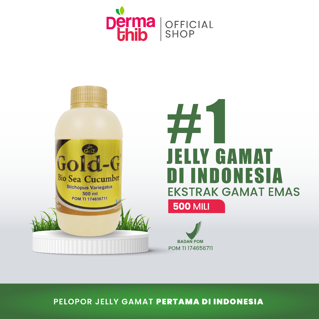 Jelly Gamat Gold G Bio Sea Cucumber Teripang Emas Gold-G Isi 500 ml