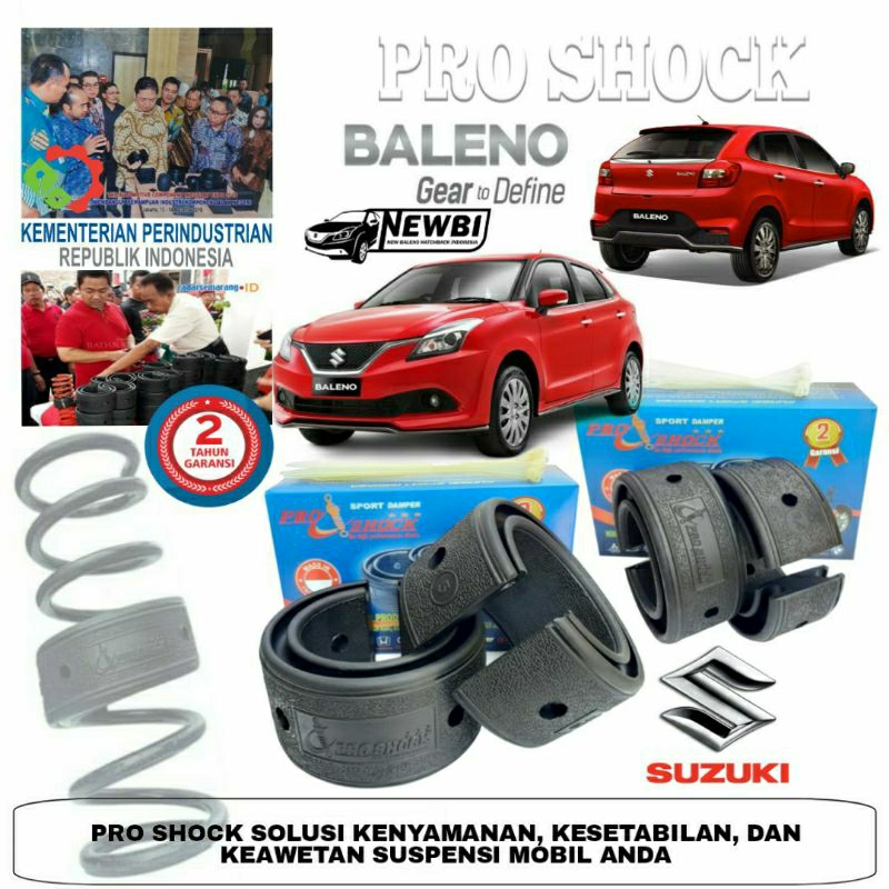 Sport damper baleno hatchback 2018-2020 sepaket depan-belakang